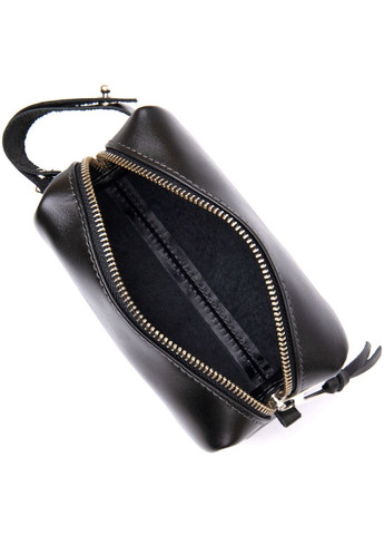 Шкіряна глянсова чоловіча косметичка 11413 Grande Pelle (366881234)