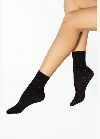 Чёрные женские носки Gatta горошки (301927599)