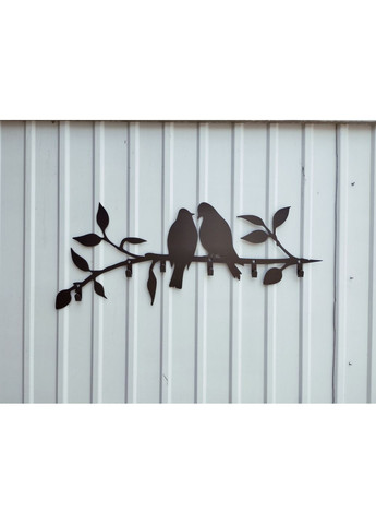 Вішалка для одягу з металу "Два птахи на гілці" No Brand (368896608)