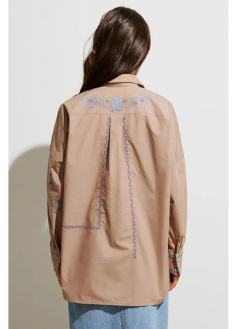 Сорочка Українська Пава, колір Світло-коричневий Rica Mare (367831986)