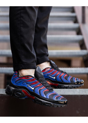 Чорні Осінні кросівки чоловічі nike air max plus tn spider man найк аір макс тн плюс No Brand