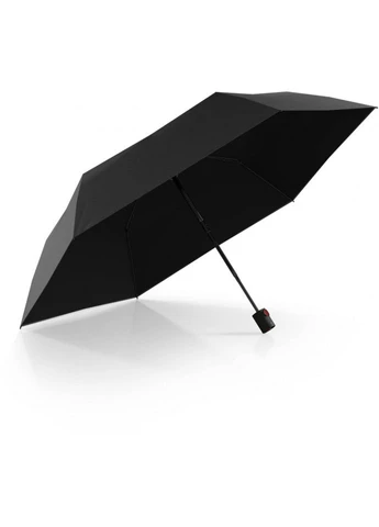 Чёрный зонт u.200 black black uv coating авто/складной/6 спиц /d97x26см/легкий/ветроустойчивый 120 км/ч Knirps (394953500)