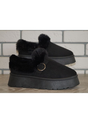 Уггі жіночі зимові на платформі чорні Loretta (361269173)