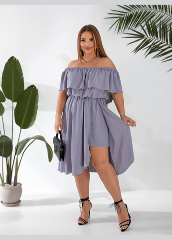 Сіра пляжна, повсякденний, кежуал, вечірня жіноча сукня-комбінезон Asi.Store.ua