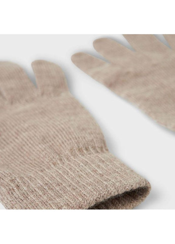 Дитячі демісезонні в'язані рукавички для дівчаток Бежеві (25091730) Name it (363188240)