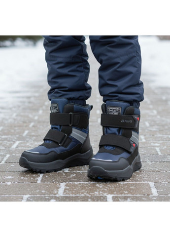 Зимові термо черевики дутики на овчині термочеревики на липучках для хлопчика Biki (362378424)