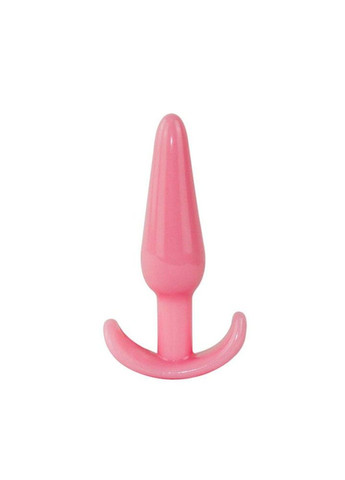 Розовая силиконовая анальная пробка - 2.5*11 см – Анальные игрушки No Brand (288538840)