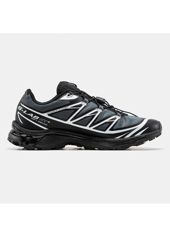 КРОССОВКИ ЖЕНСКИЕ SALOMON XT- 6 SOFT GROUND BLACK WHITE САЛОМОН XT-6 No Brand чёрные демисезоны (367171874)