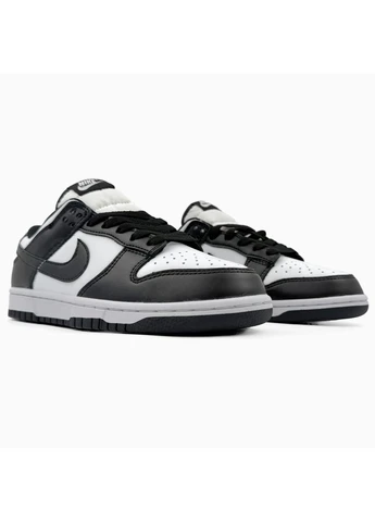 Білі літні кросівки nike dunk low white/black найк данк No Brand