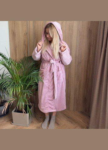 Халат жіночий плюшевий рожевий 58-60 р H44 Ananasko (344589746)