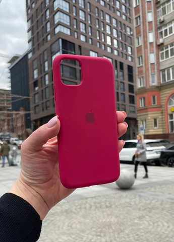 Чехол для iPhone 11 Pro Max розовый Rose Red Silicone Case силикон кейс No Brand (289754136)