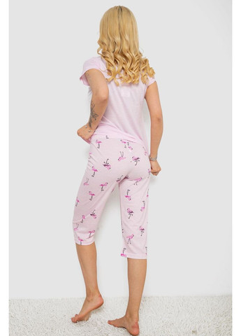 Розовая всесезон пижама женская с принтом Sport Line