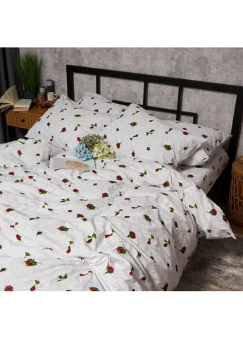 Комплект постельного белья Бязь Gold Люкс Двуспальные 175х210 наволочки 2х50х70 (MS-820009666) Moon&Star Romantic Rose (356113444)