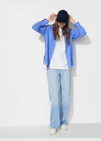Сорочка в смужку (469422) Uniqlo (331769112)
