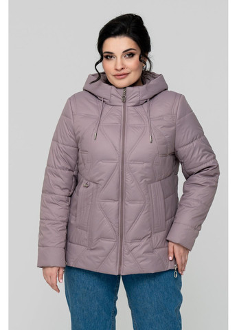 Світло-коричнева демісезонна куртка прямого силуету з тінсулейтом all posa (ap102314p) A'll Posa