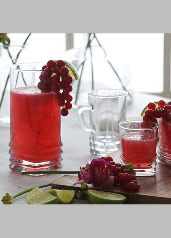 Набор высоких стаканов для воды сока коктеля 6 шт Elegan 335 мл ELG379 Lav (302312034)