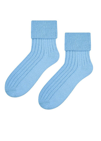 Блакитні теплі шкарпетки з вовною 067 sleeping socks Steven (349500089)