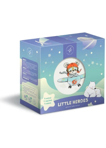 Набор детской посуды LITTLE PILOT (3 предмета) Limited Edition (402278366)