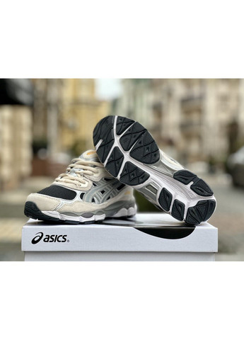 Серые демисезонные кроссовки мужские asics gel nyc grey асикс гель нюк No Brand