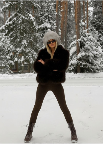 Жіночий комбінезон утеплений Nositi 1173-13 коричневий