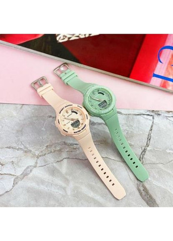 Годинник 6005 Green кварцовий для жінок спортивний з функціями будильника та підсвічування ProDobro (367267406)