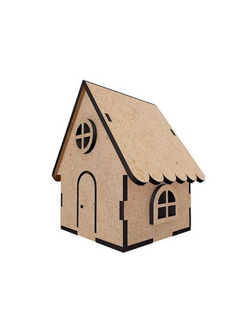 Заготовка для декорування "Будиночок 12" FDPO-403 з LED свічкою в комплекті Fabrika Decoru (367967805)