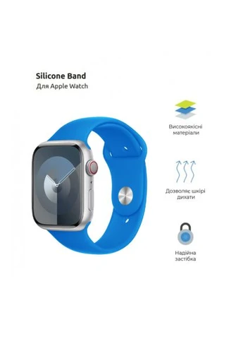 Ремінець до смарт-годинника Sport Band (3 Straps) для Apple Watch 42 (Series 11-10)/41/40/38 Clear Blue (ARM74263) ArmorStandart Sport Band (3 Straps) для Apple Watch 42 (Series 1 (401514304)