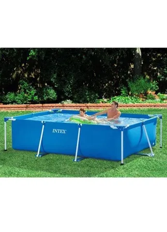 Каркасний прямокутний басейн 28271 Інтекс 58980 Rectangular Frame Pool (260x160x65 см) Intex (393925853)