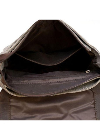 Сумка чоловіча планшет з натуральної шкіри та текстилю для телефону та документів через плече для подорожей Сірий 40813 TARWA (367164773)