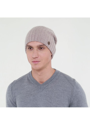 Шапка колпак мужская шерсть бежевая LIORA 947-353 LuckyLOOK 947-353M (322791291)