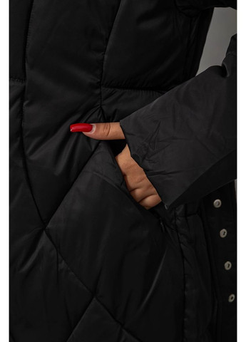 Черная демисезонная куртка женская зимняя Sport Line