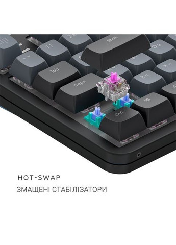 Клавиатура (DPKB_MIDNIGHT_87_ANSI_UA) Dark Project ALU87 Midnight ABS RGB Mech G3MS Zircon Black (361109858)