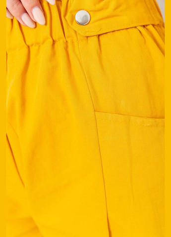 Шорты женские на резинке с манжетом, цвет горчичный, Ager (288750897)