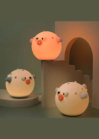 Нічник силіконовий акумуляторний у формі рибка клоун Sam-7707 з таймером No Brand (347601113)