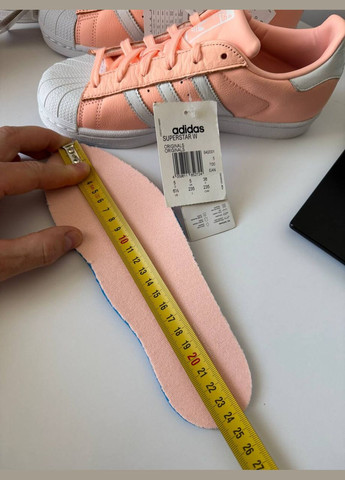 Жіночі кросівки кеди originals superstar b42001 adidas пудрові всесезони (340459516)