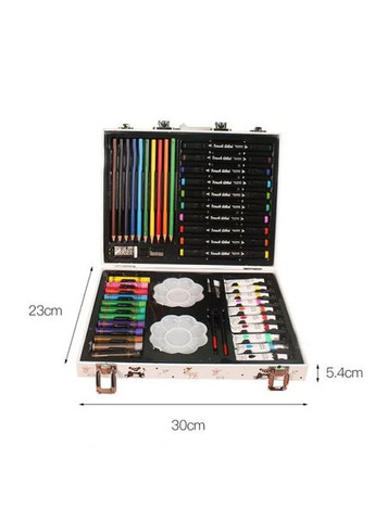 Набір для творчості в алюмінієвій валізі 001 68 предметів для малювання No Brand (354226793)