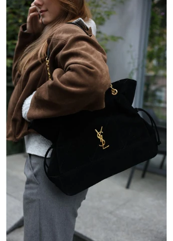 Сумка женская Jamie Shopping in Suede Black No Brand (363975790)