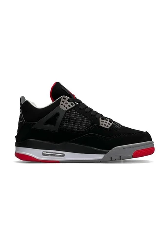 Красные летние кроссовки nike air jordan 4 retro bred найк аир джордан No Brand