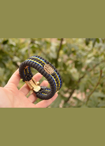Браслет из паракорда с Козаком и гербами с оплеткой флага Украины под заказ + брелок в подарок No Brand (341738862)