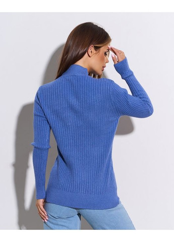 Світло-синій демісезонний кашемірова водолазка в рубчик Magnet