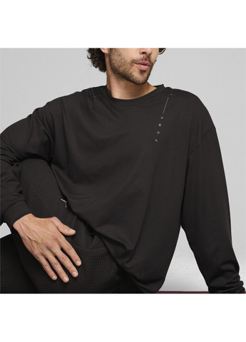 Світшот STUDIO FOUNDATION Crew Neck Men Puma - крій однотонний чорний спортивний поліестер, еластан - (299899623)