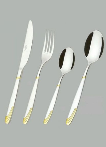 Набір столових приладів Bachmayer BM-2458 з 24 предметів у подарунковій валізі на 6 персон ложки, виделки (вилки), ножі No Brand (317170004)