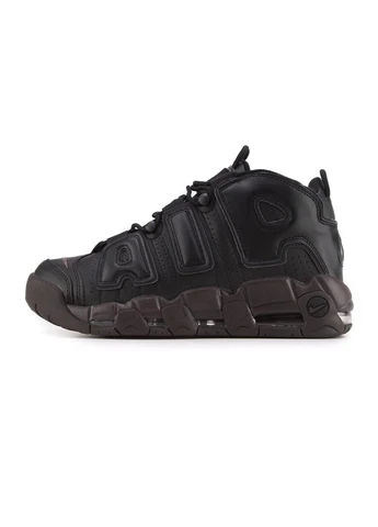 Черные демисезонные кроссовки мужские nike air more uptempo black brown найк аир мор уптемпо черные No Brand