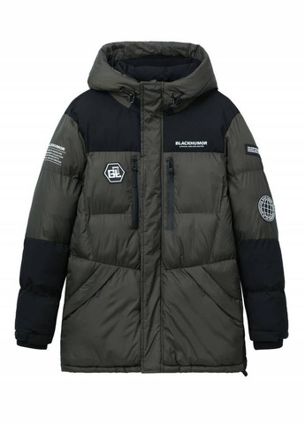 Темно-зеленая куртка зима,болотный-черный, Glo-Story