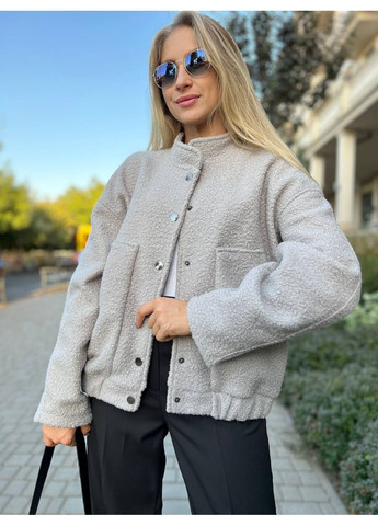 Стильный бомбер из кашемира "Баранец" – Размерная сетка в описании. DK/DL Мода без кордонів на кнопках (357435686)