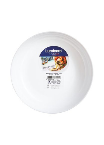 Тарілка Friends Time White 17 см (P6280) Luminarc (311220601)