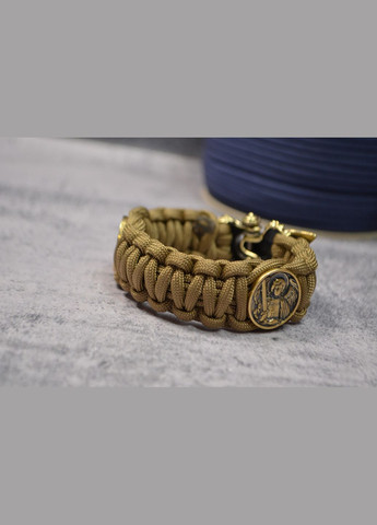 Браслет с Волком руной Одал и образами Девы Марии и Архангела Михаила из латуни ручного литья No Brand (355796124)