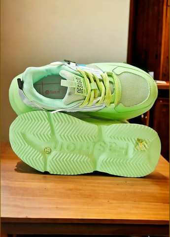 Мятные демисезонные детские кроссовки для девочки подростка том м 9923f Tom.M
