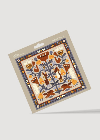 Жіноча хустинка з принтом Квітуча доля Gifty 6951 (326990265)