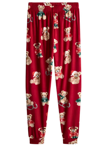 Червона зимня ’який плюшеві піжамні штани disney’s для дому та сну м (8508) Primark